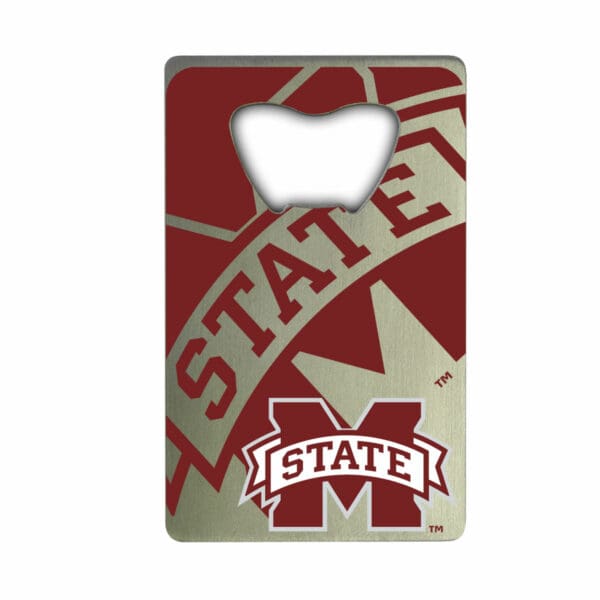Mississippi State Bulldogs Credit Card Style Bottle Opener 2 x 3.25 1